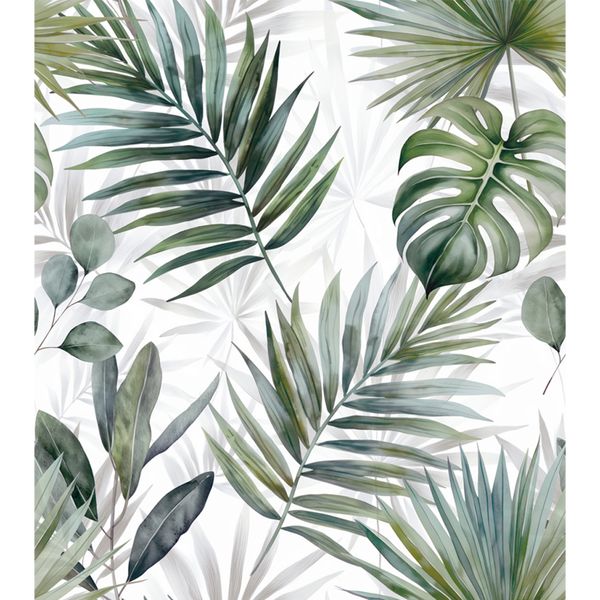 STICKCOOL Peel &amp; Stick Wallpaper Tropical Leaf Design, Large Luxury Format