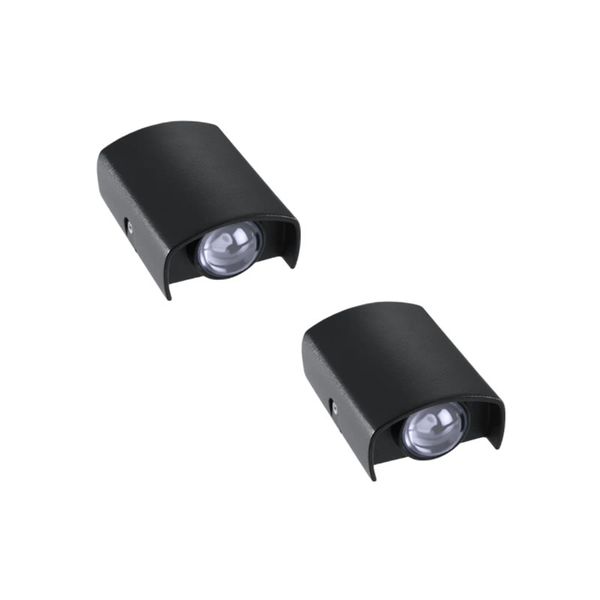 Set Of 2 4W LED Aluminum Outdoor Wall Light PB-43