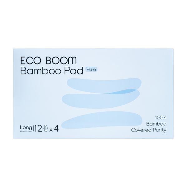 Eco Boom - Pure - Bamboo Sanitary Pads - Long