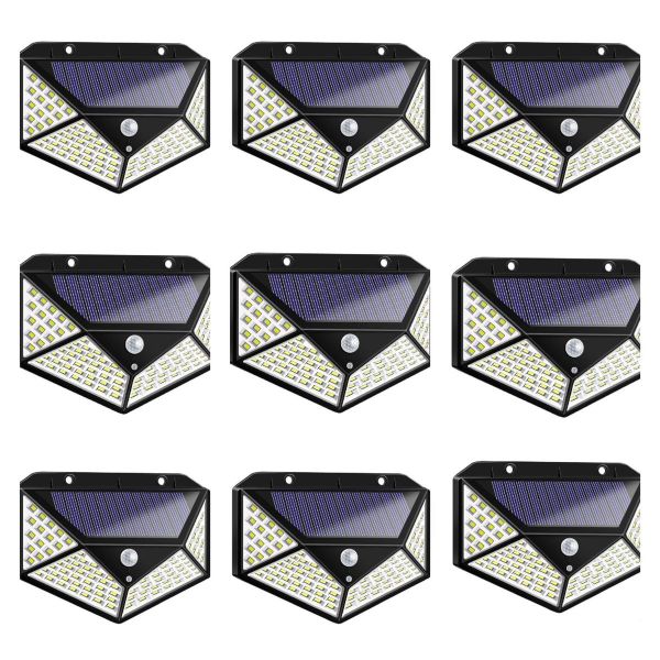 Wall Mounted Solar Motion Wall Light-9pcs