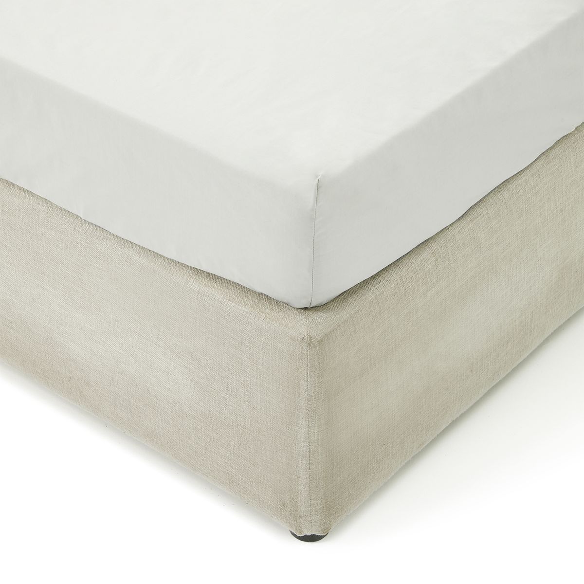 & Mason 200TC P/C Percale Fitted Sheet Extra Depth Grey Shop