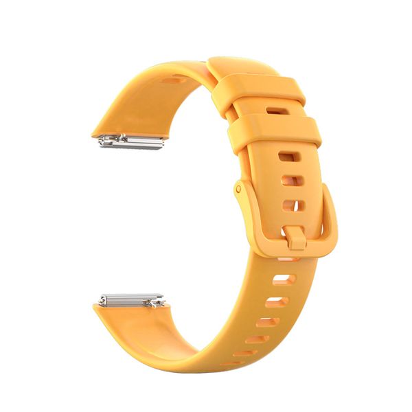 Silicone Strap Compatible With Huawei Band 7 - Light Orange