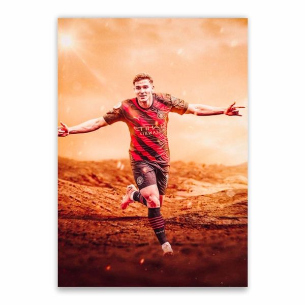 Julian Alvarez Away Kit Poster - A1