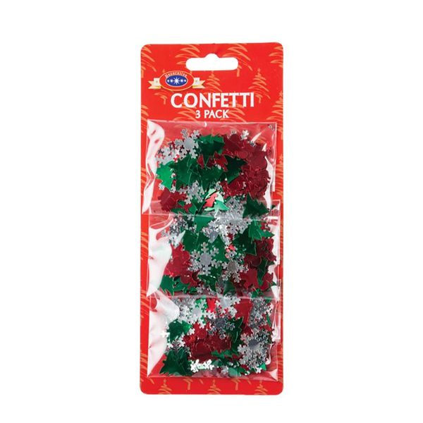 Xmas - Table Decor - Confetti - 15g - 3 Pack