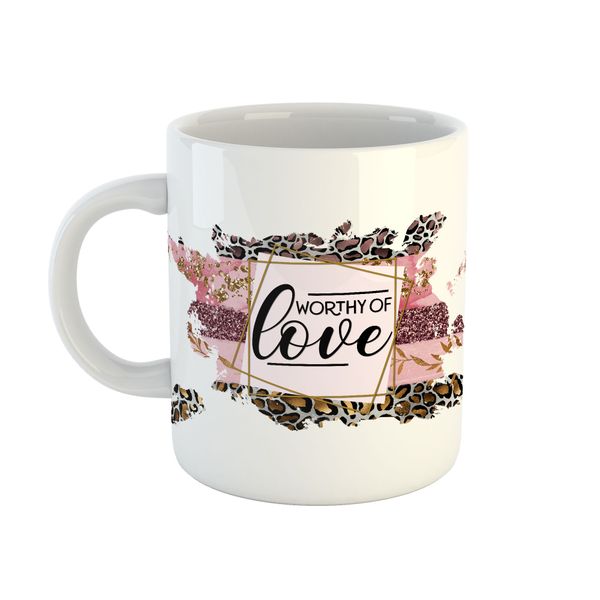Mug Pink Leopard - Worthy Of Love