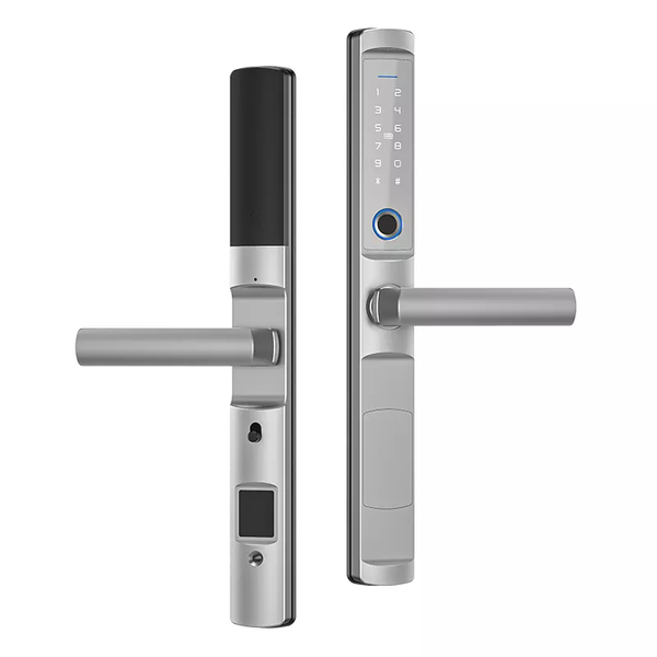 Smart Life Tuya WIFI Waterproof Fingerprint Keypad Card Door Handle Lock