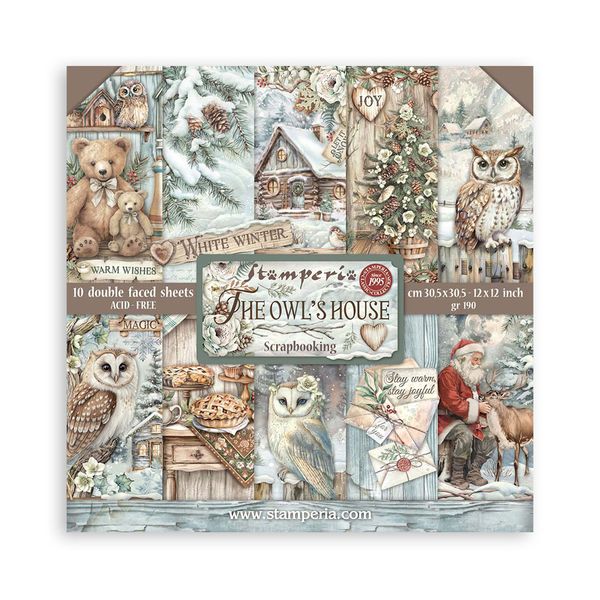 Stamperia 12 x 12 Paper Pad The Owl's House