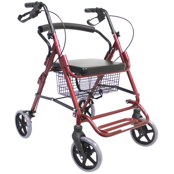 Rollator with Flip-up Footrest