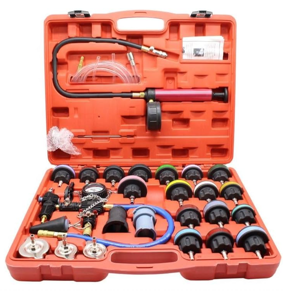 Radiator Pressure Tester Kit, Coolant Leak Detector(28 PCS)