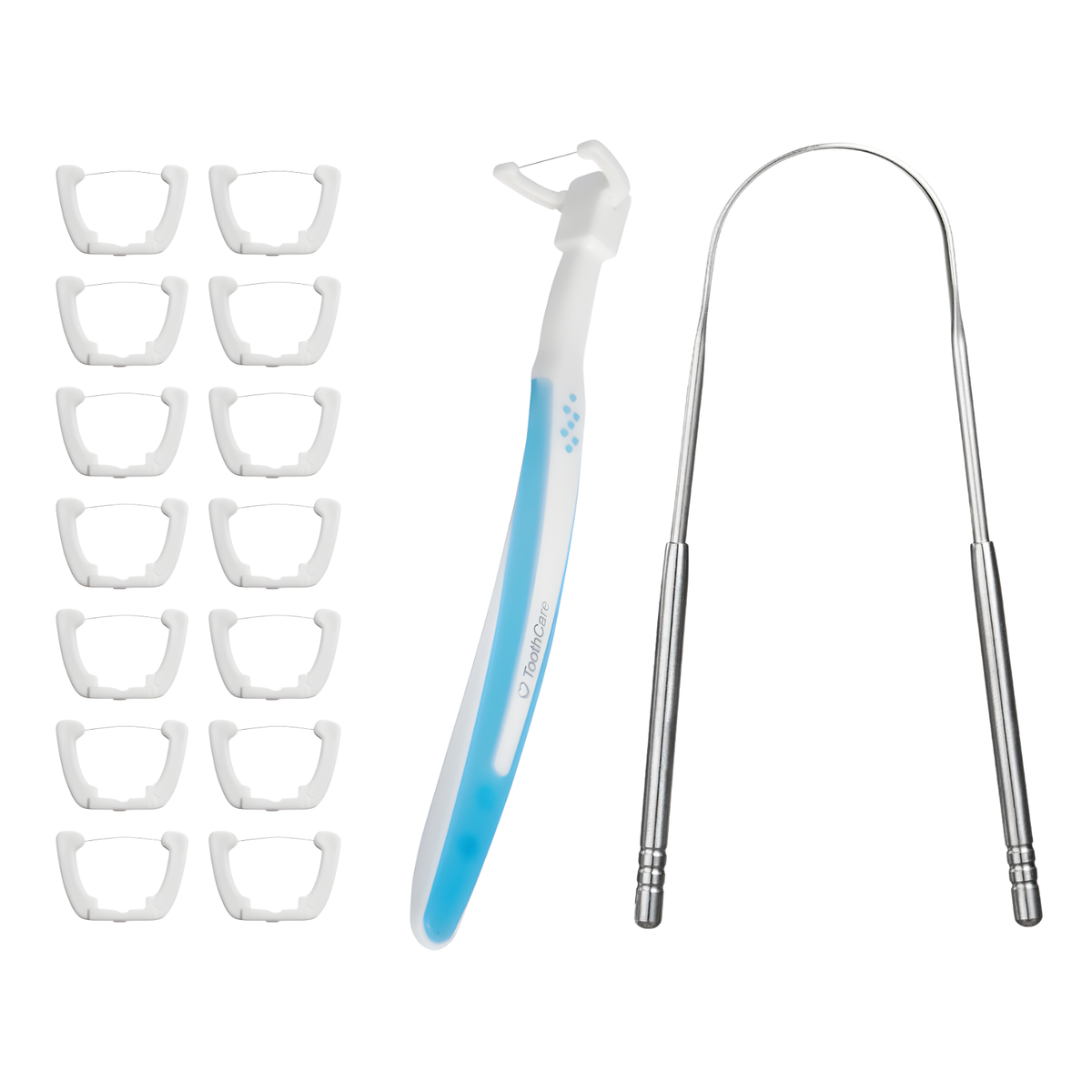 ToothCare - Floss Pro & UShaped Tongue Scraper | Shop Today. Get it ...