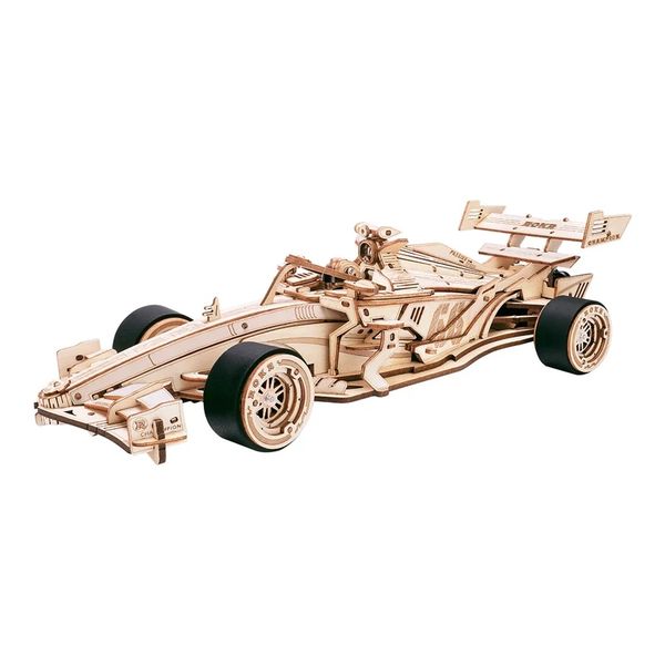 ROKR Robotime Formula Racing Car 247 Piece DIY 3D Mechanical Wooden Puzzle