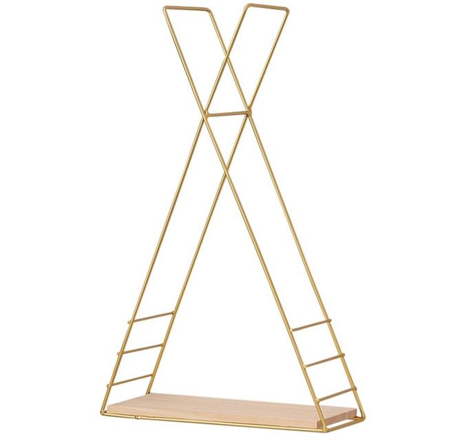 Metal WallMounted Hanging Triangle Shelf Shop Today. Get it Tomorrow