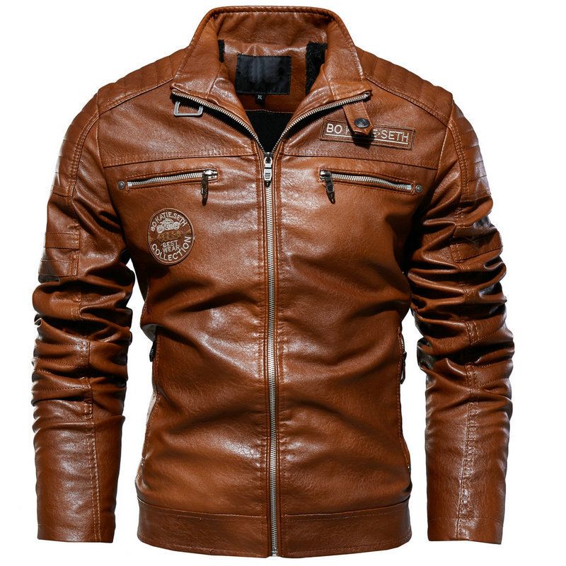 2023 Leather Jackets for Men Winter Bomber Jackets - Bike Jacket ...