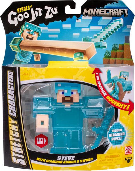 Heroes of Goo Jit Zu Minecraft Stretchy Figures