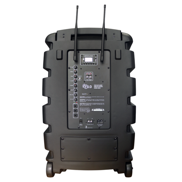 FILO FDA12PA PORTABLE PA 2x UHF MICS/MP3/USB/SD/FM/BT 12INCH