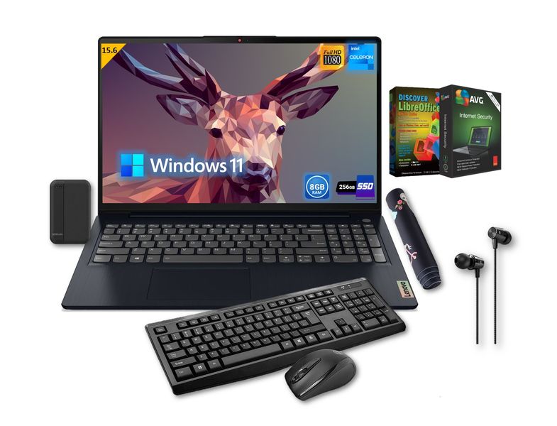 Laptop Lenovo IdeaPad 3 Celeron 8GB-256GB SSD unlimited BOX-Notebook