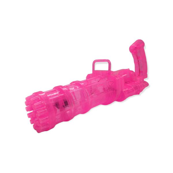 Pink Bubble Gatling Gun with Lights 35cm - BG01