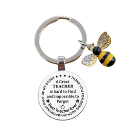 Thank You Gift For Teachers - Best Teacher Present - Keyring & Bee ...