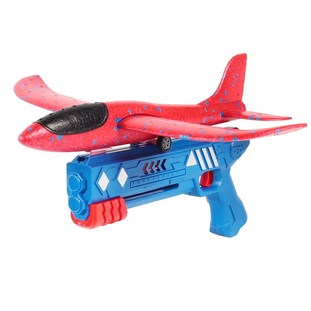 Foam Airplane Gun Launcher Booster Flying Catapult Kids Toy Shop