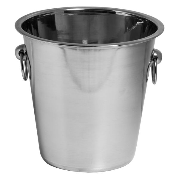 Bar Butler Ice Bucket with Ring Handles Stainless Steel, 4lt (215mm Diax215mm)