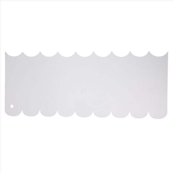 6 Pieces Clear Acrylic Icing Frosting Buttercream Large Cake Smoother
