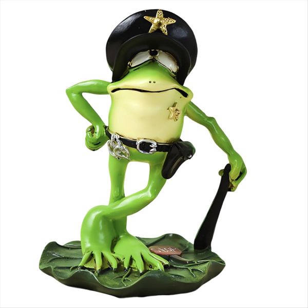 Frog Stuff Figurines Frog Basketball Player Gift Unique Frog Statue C