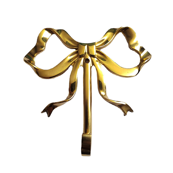 Bow Hook Single Hanger Gold Coat Hooks Bow Shaped Wall Hook A
