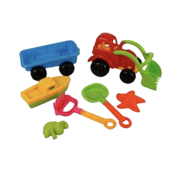Beach/Sand Play Truck Set - 7-piece