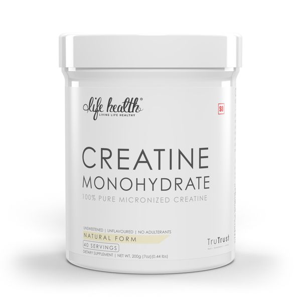 Life Health - Creatine Monohydrate 100% Pure Micronized Creatine - 200g