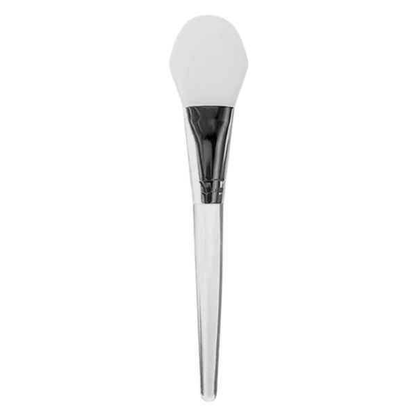 Minimalistic Tongue-Head Spatula Face Mask - White/Transparent