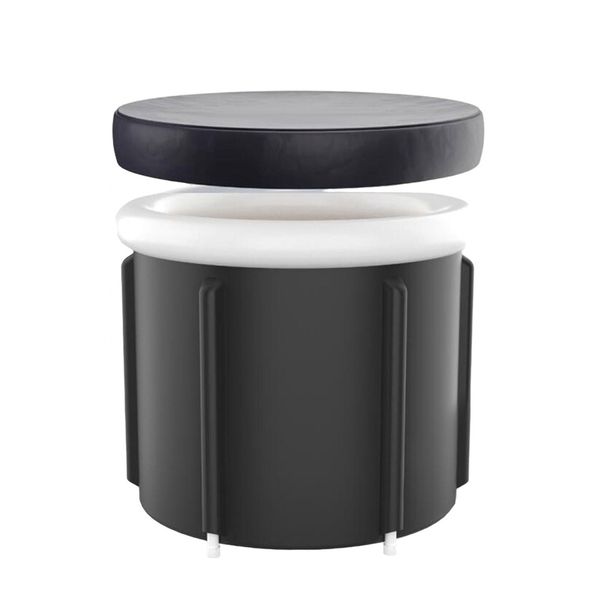 PVC Portable Ice Bath Tub Cold Plunge Pool For Athletes Recovery(85x75cm)