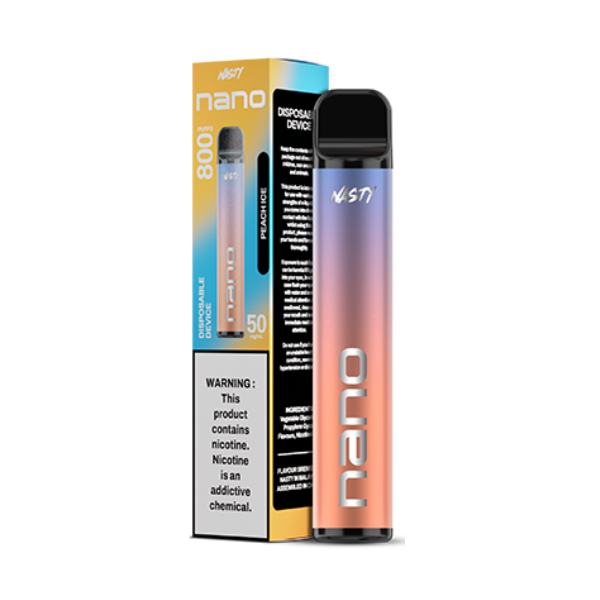 NASTY Nano Disposable Vape 50mg - Peach Ice