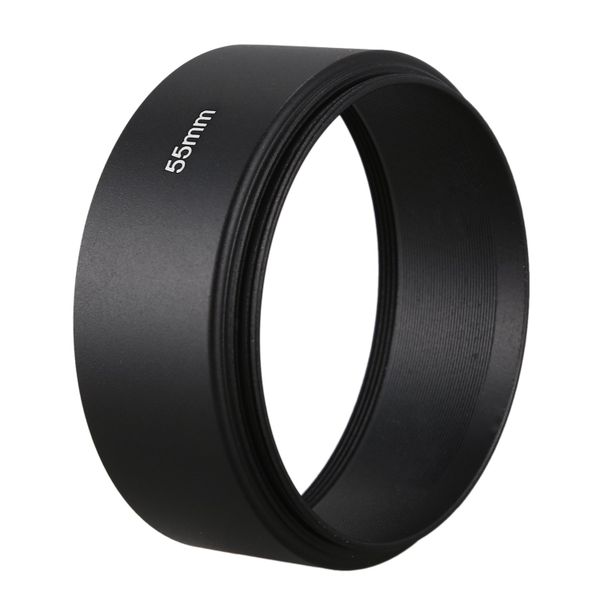 55mm Mount Standard Metal Lens Hood for