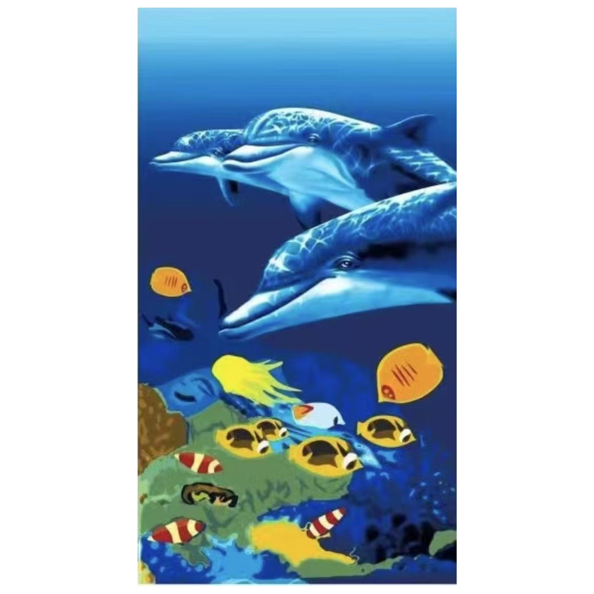 Summer Beach Towel - Dolphins Underwater | Shop Today. Get it Tomorrow ...