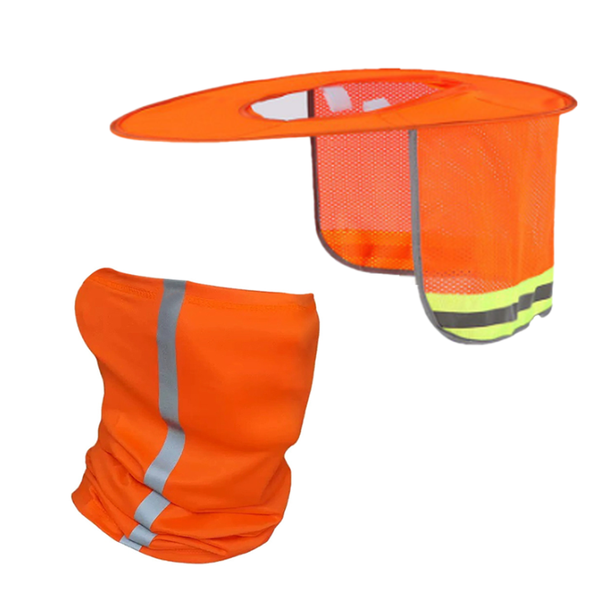 Sun Hat Construction Site With Ice Silk Mask For Neck Sun Protection