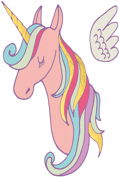 Tattoo Kids - Unicorn with Wings