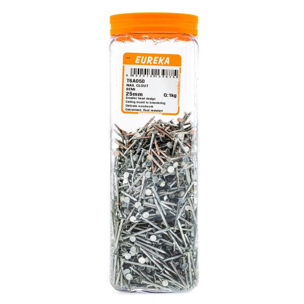EUREKA Clout Nail Semi 25mm Q:1kg T6A050