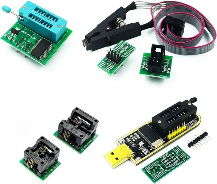 CH341A programmer USB motherboard routing LCD BIOS FLASH 24 25