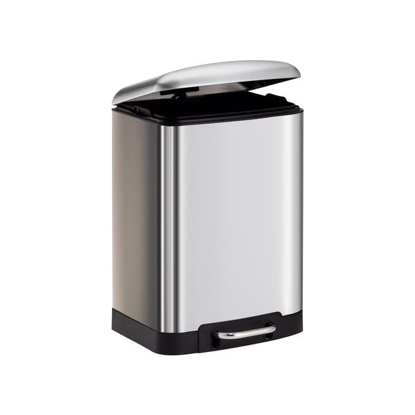 6 Liters - High Quality Fingerprint-Resistant Stainless Steel Pedal Bin