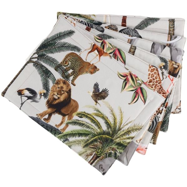 DSA Botanica Kruger Linen 100% Cotton Placemat Pk 6