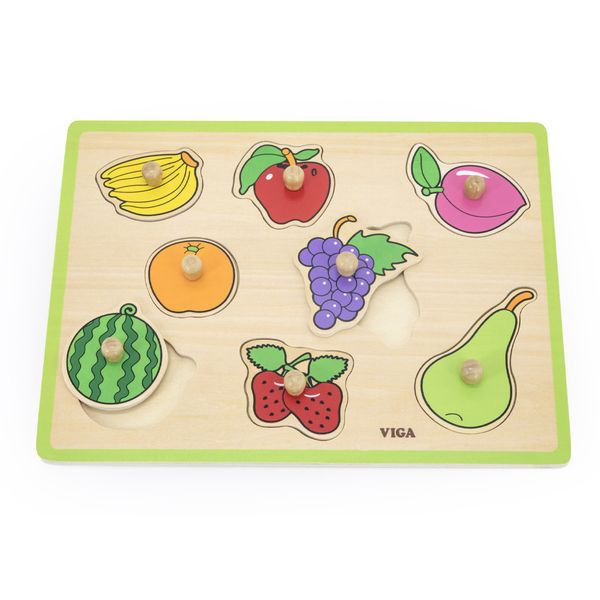 Wooden Flat Puzzles - Fruits