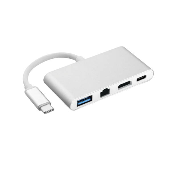 4 in 1 Type C Multi-Port Adapter Hub