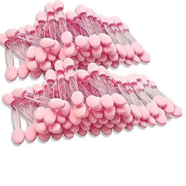 50 Pieces Nail Powder Applicator Set with Nail Dust Brush, Eyeshadow Sponge