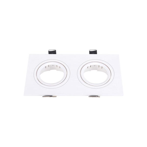ACDC - 173mm Square Plastic Recessed Downlight White