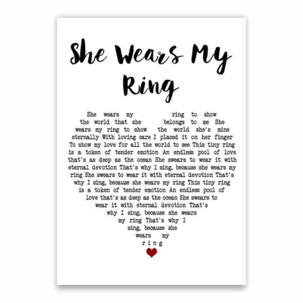 She Wears My Ring Poster - A1