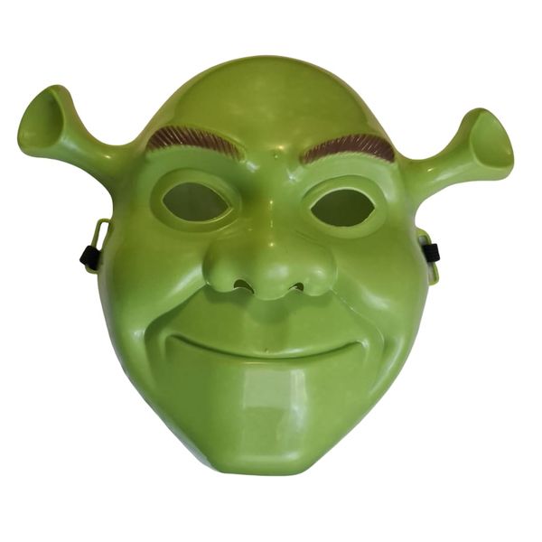 Glossy Green Ogre Costume Mask