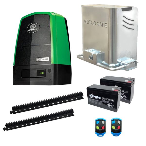 Centurion D6 Smart Gate Motor Kit + Motorsafe Anti Theft Bracket