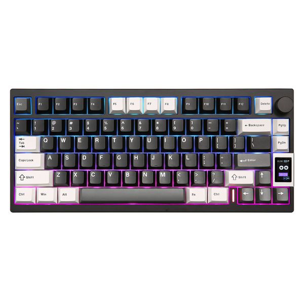 YUNZII AL80 QMK/VIA Aluminum LCD Wireless Mechanical Gaming Keyboard