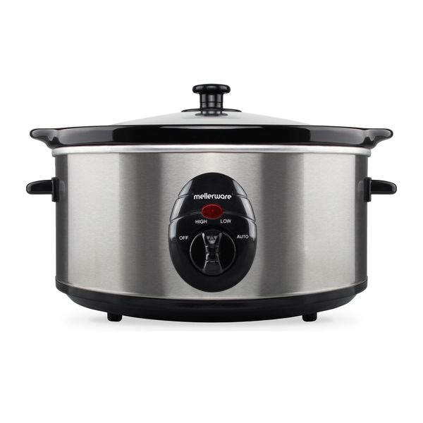 Mellerware Slow Cooker Stainless Steel Brushed 3.5L 240W "Tempo" #