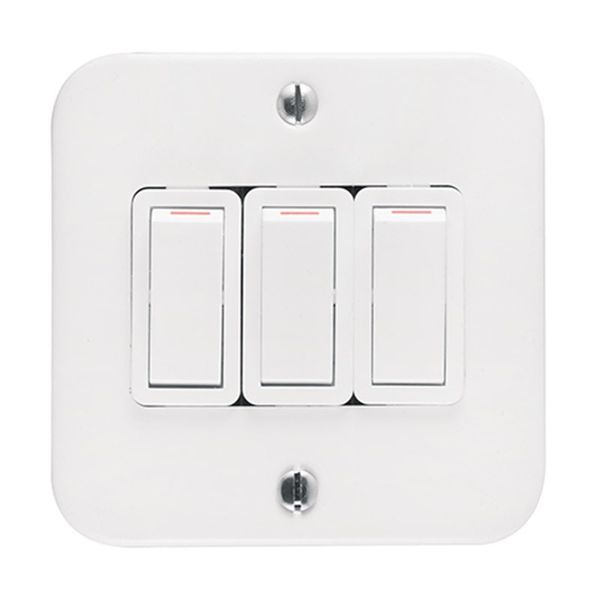 Bulk Pack x 2 Crabtree Industrial Light Switch - 75X75mm 3Lever